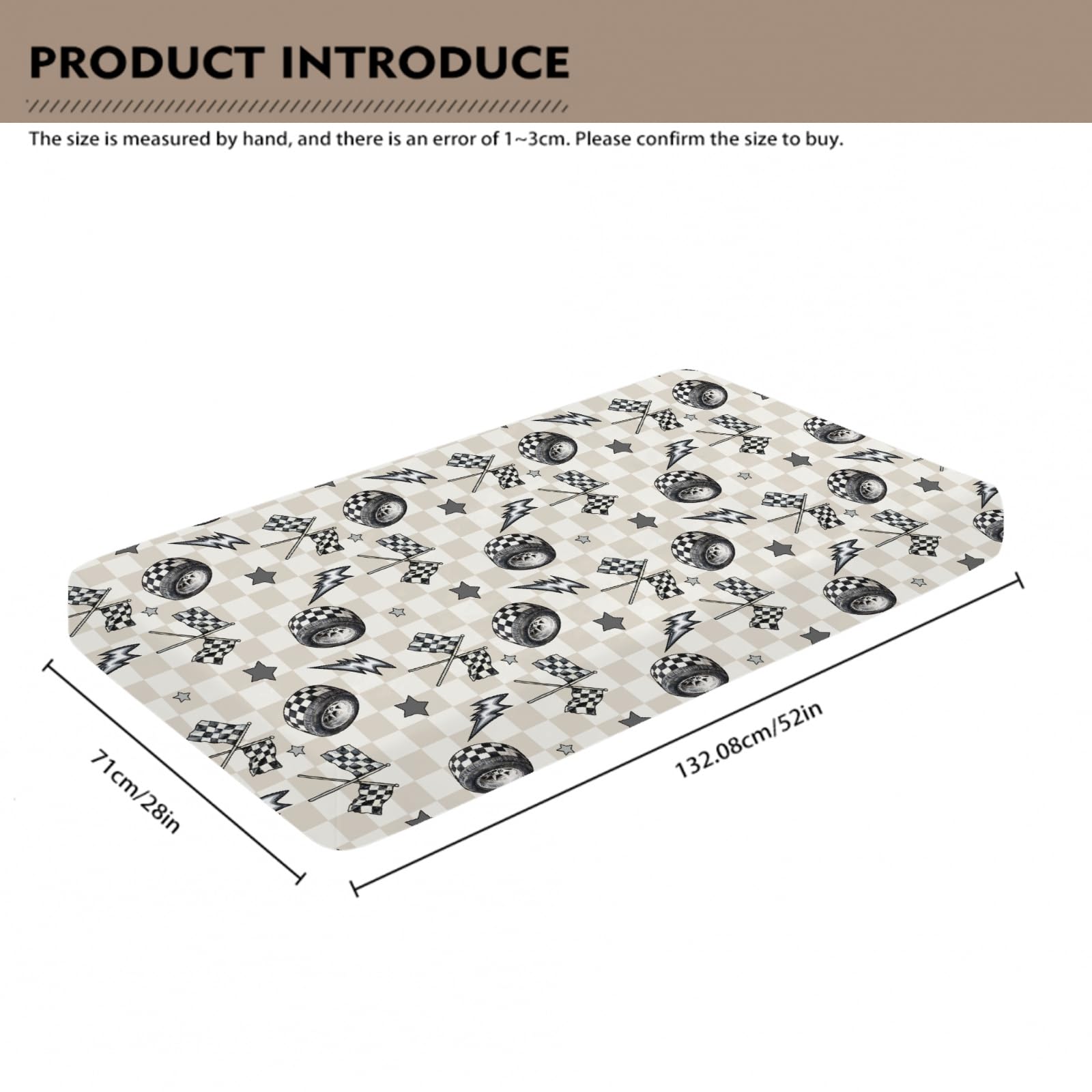 Wicbfdfv easy-clean crib sheet supports quick laundry and fade resistance