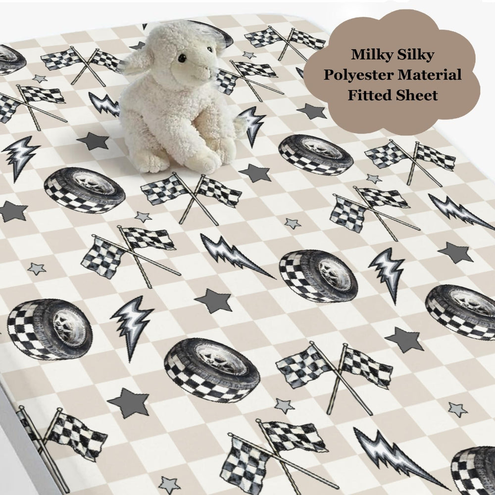Wicbfdfv plaid baby crib sheet fits standard cribs for snug bedding