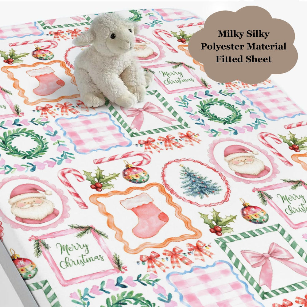 Wicbfdfv soft milky polyester crib sheet delivers gentle touch and breathable comfort for restful nights.