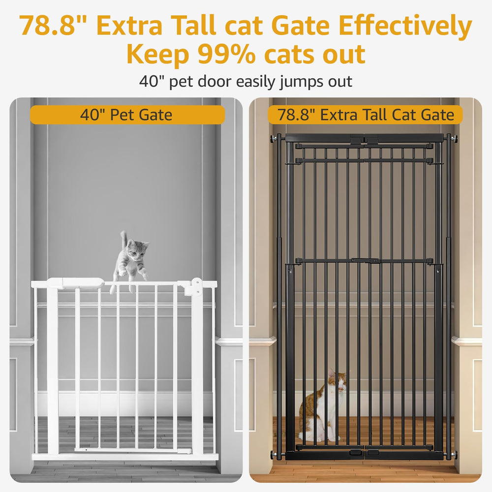 WIDERSAFER cat-door-pressure-mount-install demonstrates tool-free, wall-safe setup