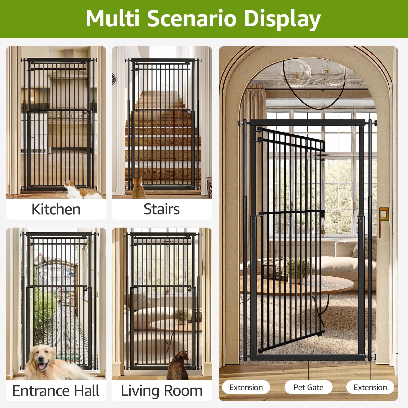 WIDERSAFER included accessories image lists bolts, mounts, and extenders