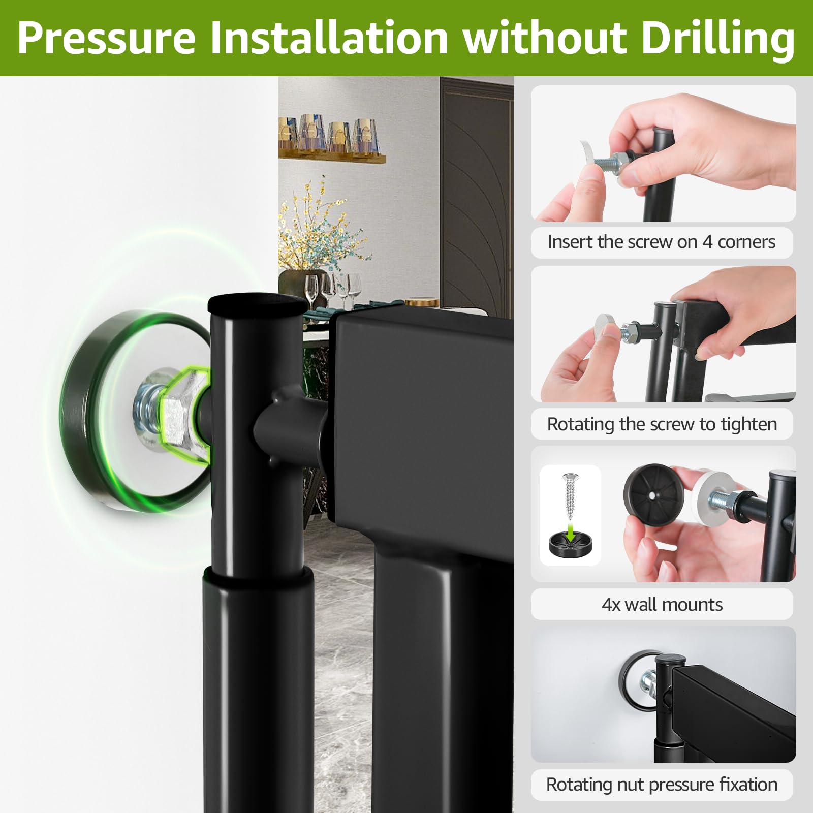 WIDERSAFER multi functional use for stairs and doorways with visibility