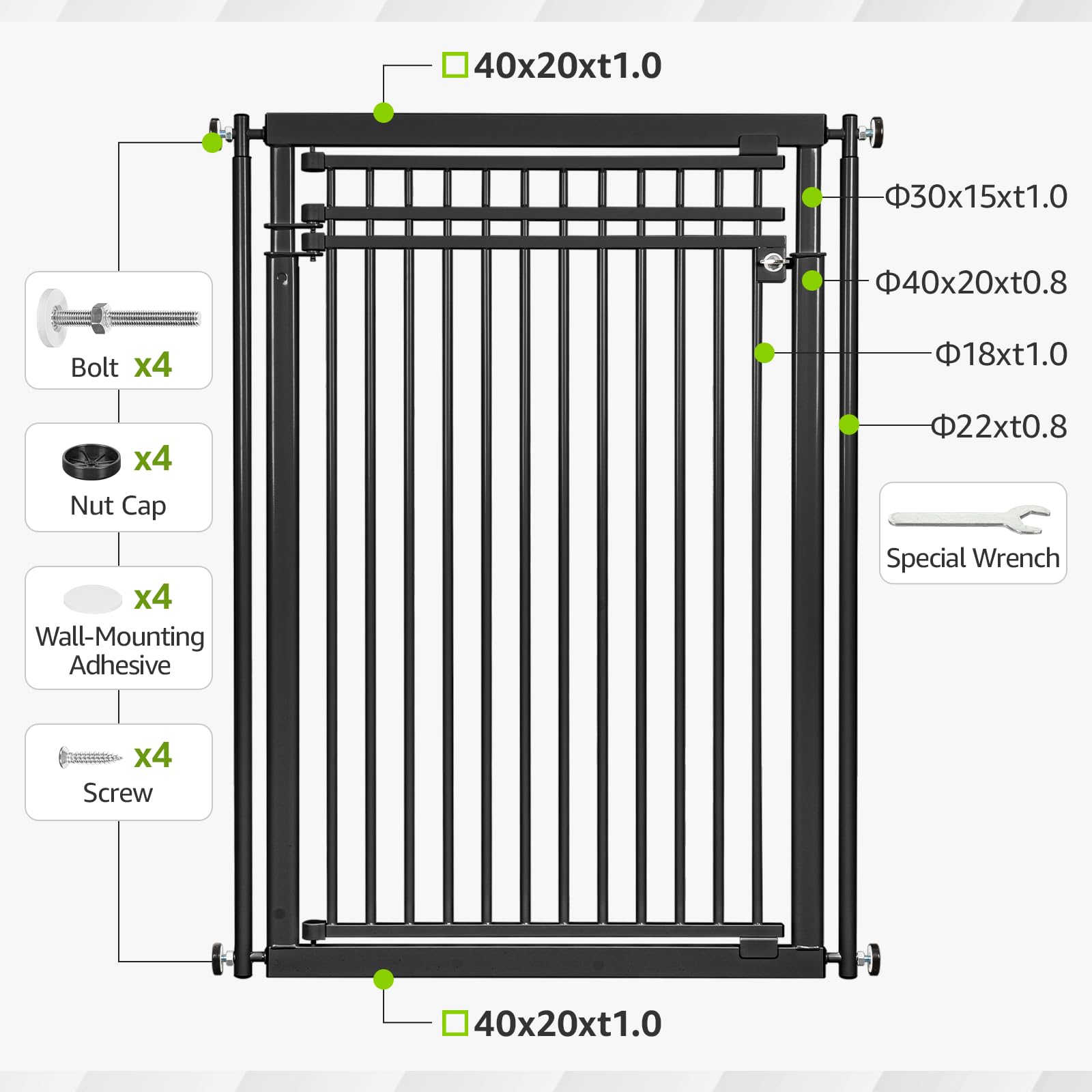 WIDERSAFER stairs-application shows versatile use in kitchens or playrooms