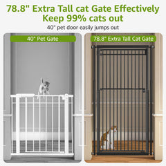 WIDERSAFER width adjustable gate demonstrates flexible fit for doors