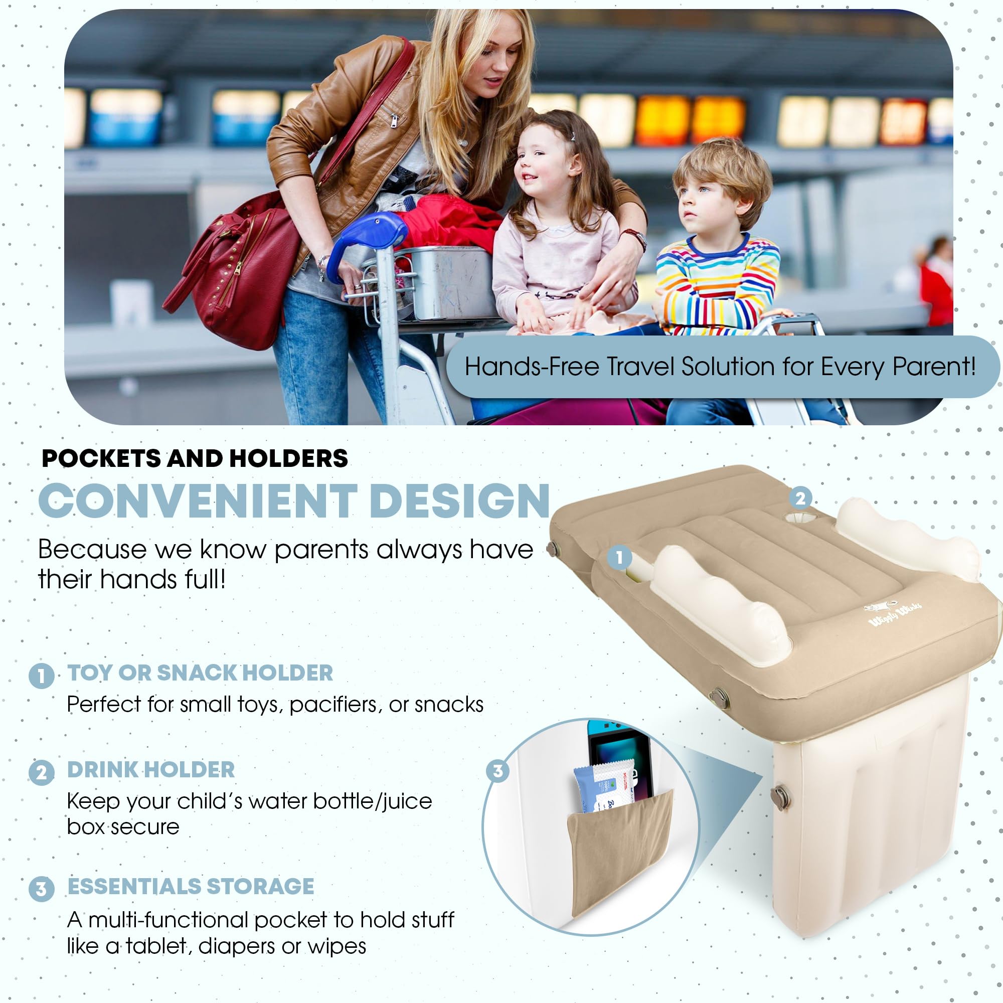 Wiggly Winks carry bag ready for compact travel
