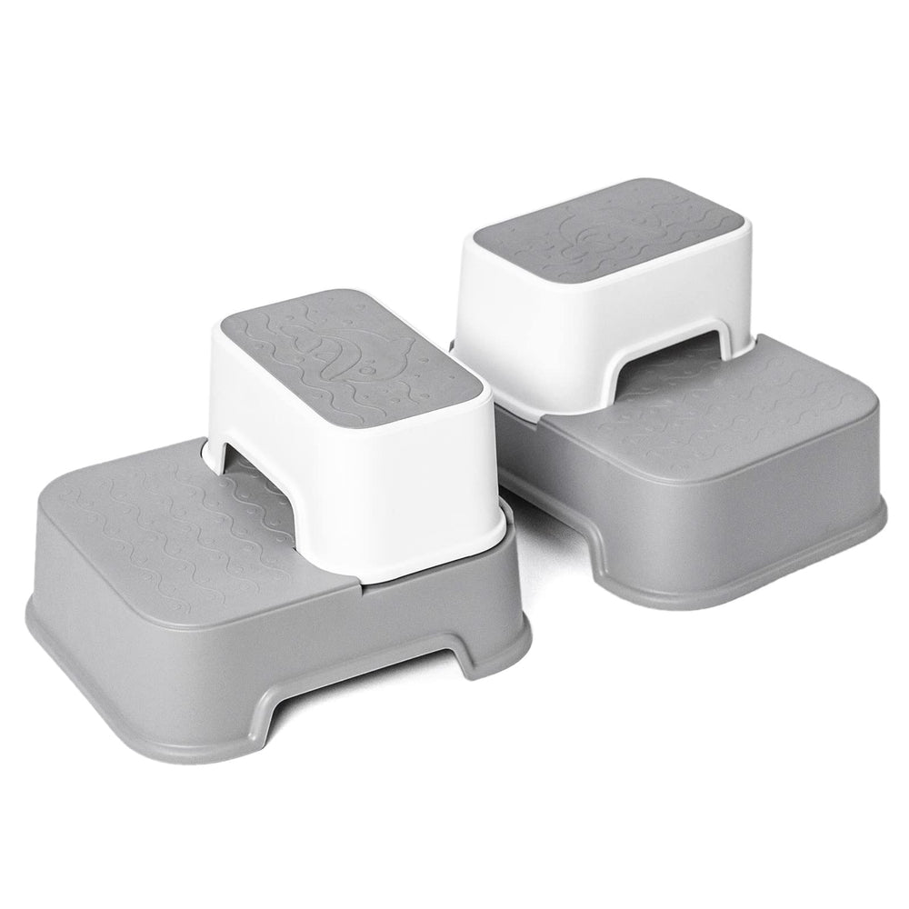Wiifo 2 Step Stool slip-resistant base keeps kids secure.