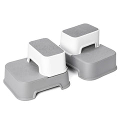 Wiifo 2 Step Stool slip-resistant base keeps kids secure.