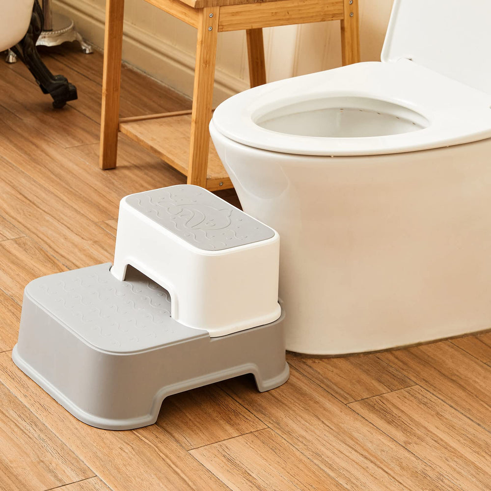 Wiifo 2 Step Stool stackable design for compact storage.