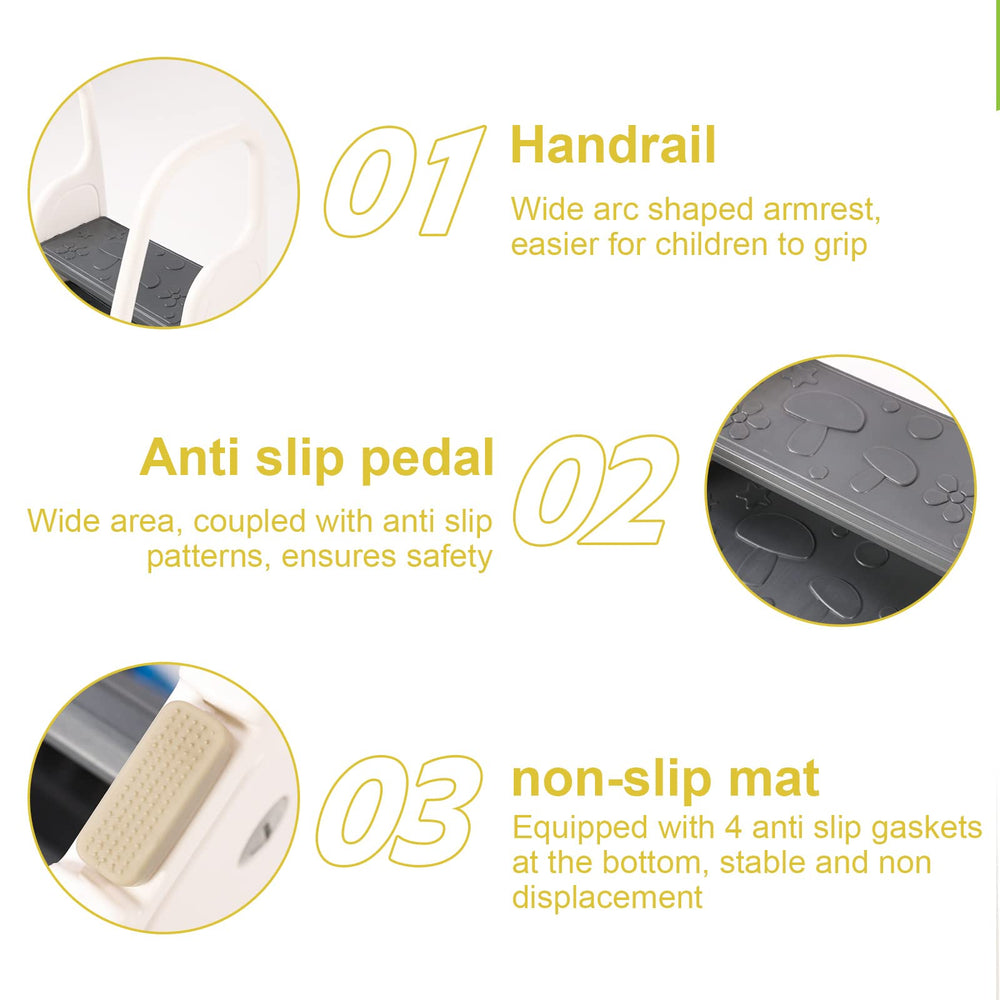 Wiifo stool with double armrests offering extra safety during use