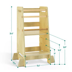 Wiifo safety rails and A-frame design provide secure counter access.