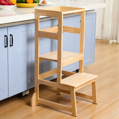 Wiifo Mother's Helper stool in kitchen counter setup enabling toddler participation