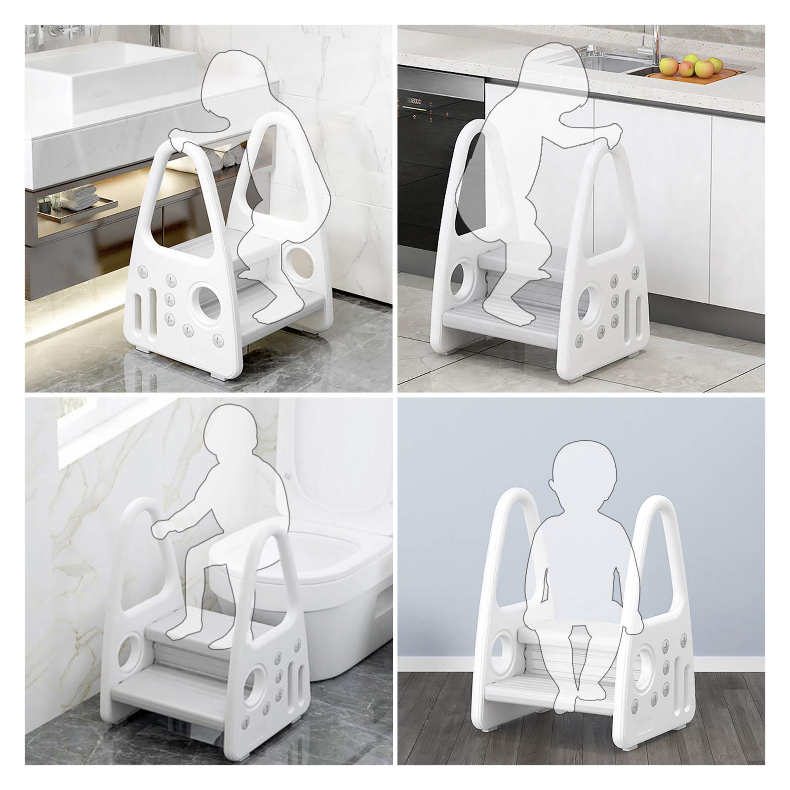 Wiifo safety handles provide secure gripping points for climbing and stepping down.