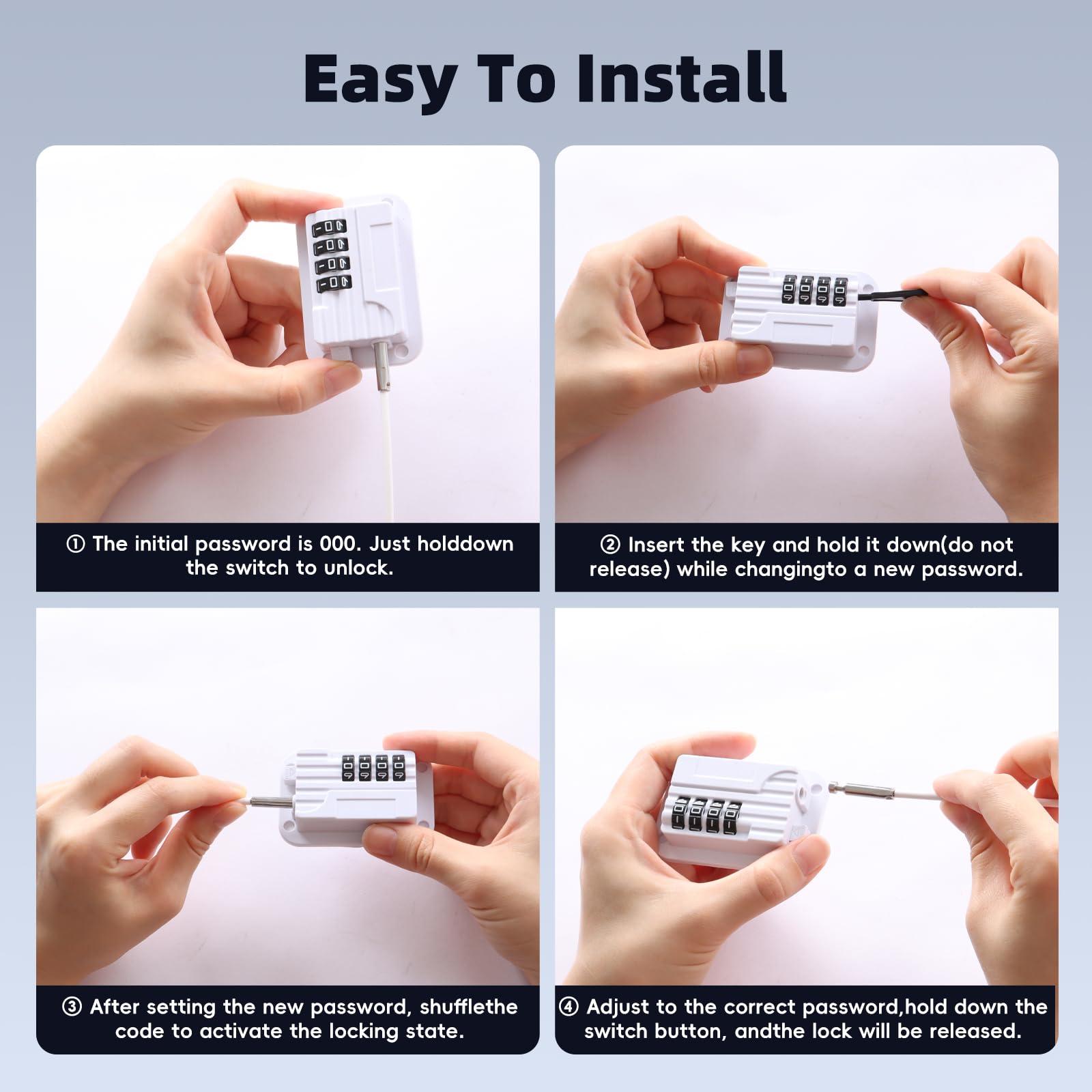 Wilbeva freezer door lock helps prevent freezer door mishaps and wasted frozen food.