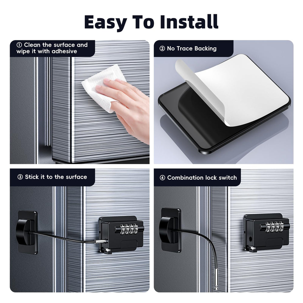 Wilbeva fridge lock with 4-code password offers customizable access control