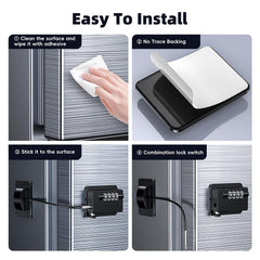 Wilbeva fridge lock with 4-code password offers customizable access control
