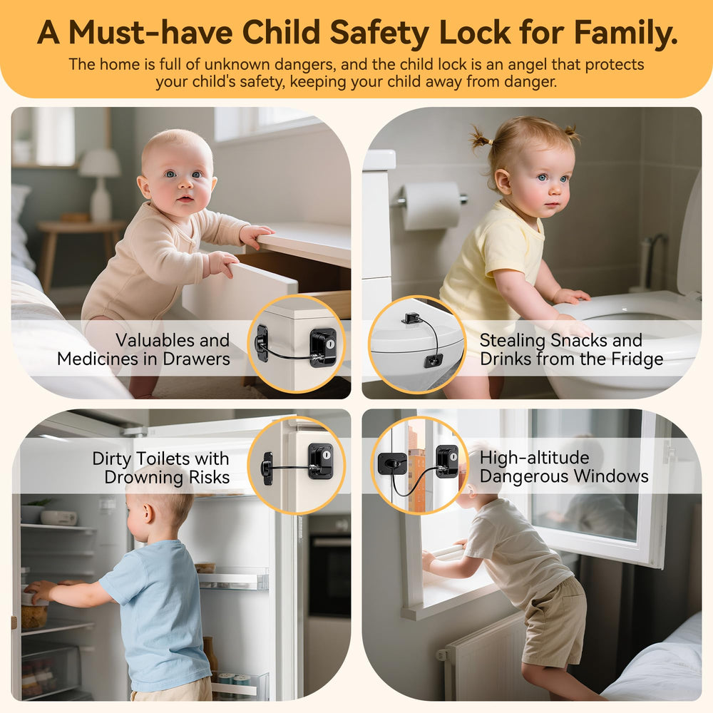 Wilbeva 2-pack includes keys for easy access control.