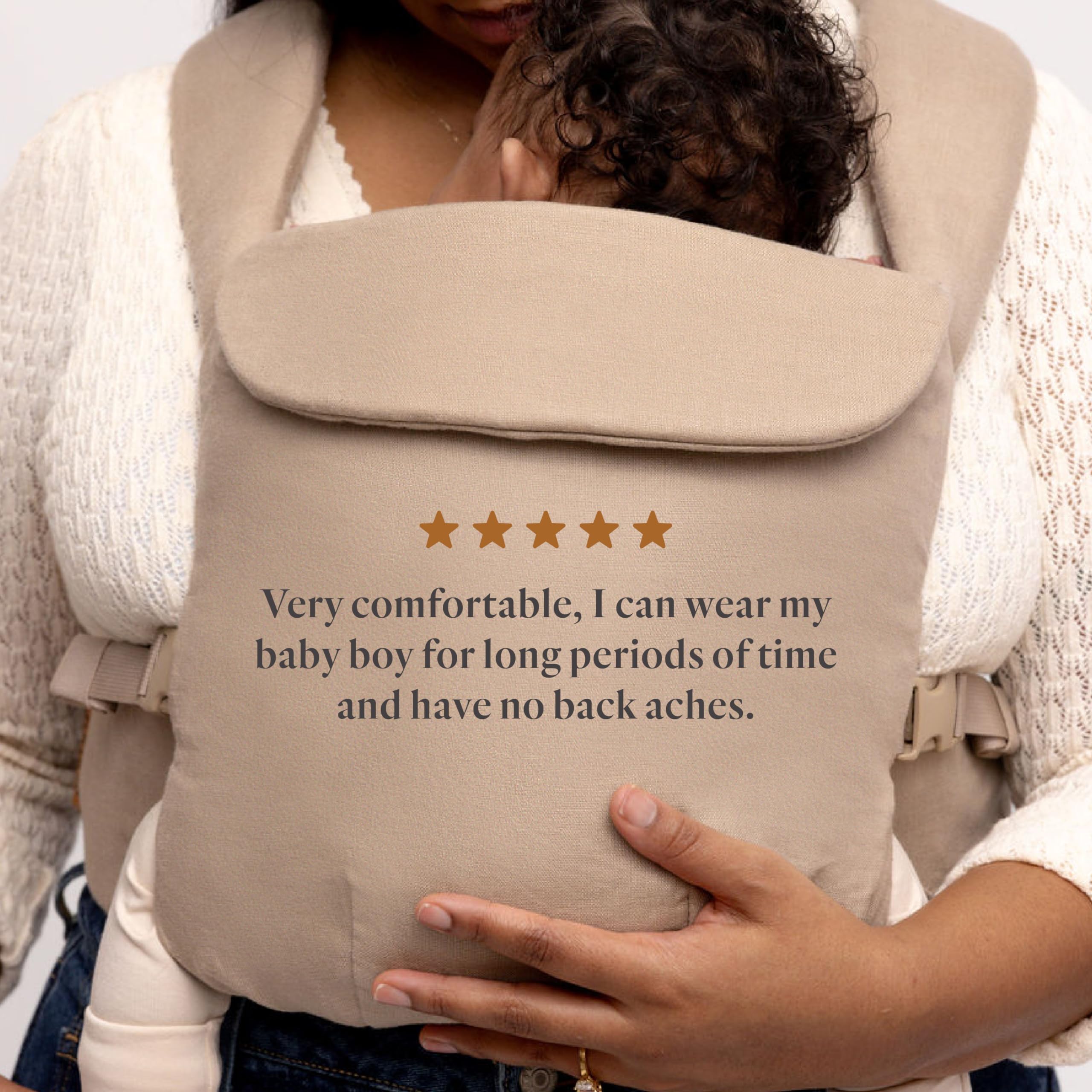 WildBird Aerial Buckle Carrier headrest keeps newborn comfort on the go.