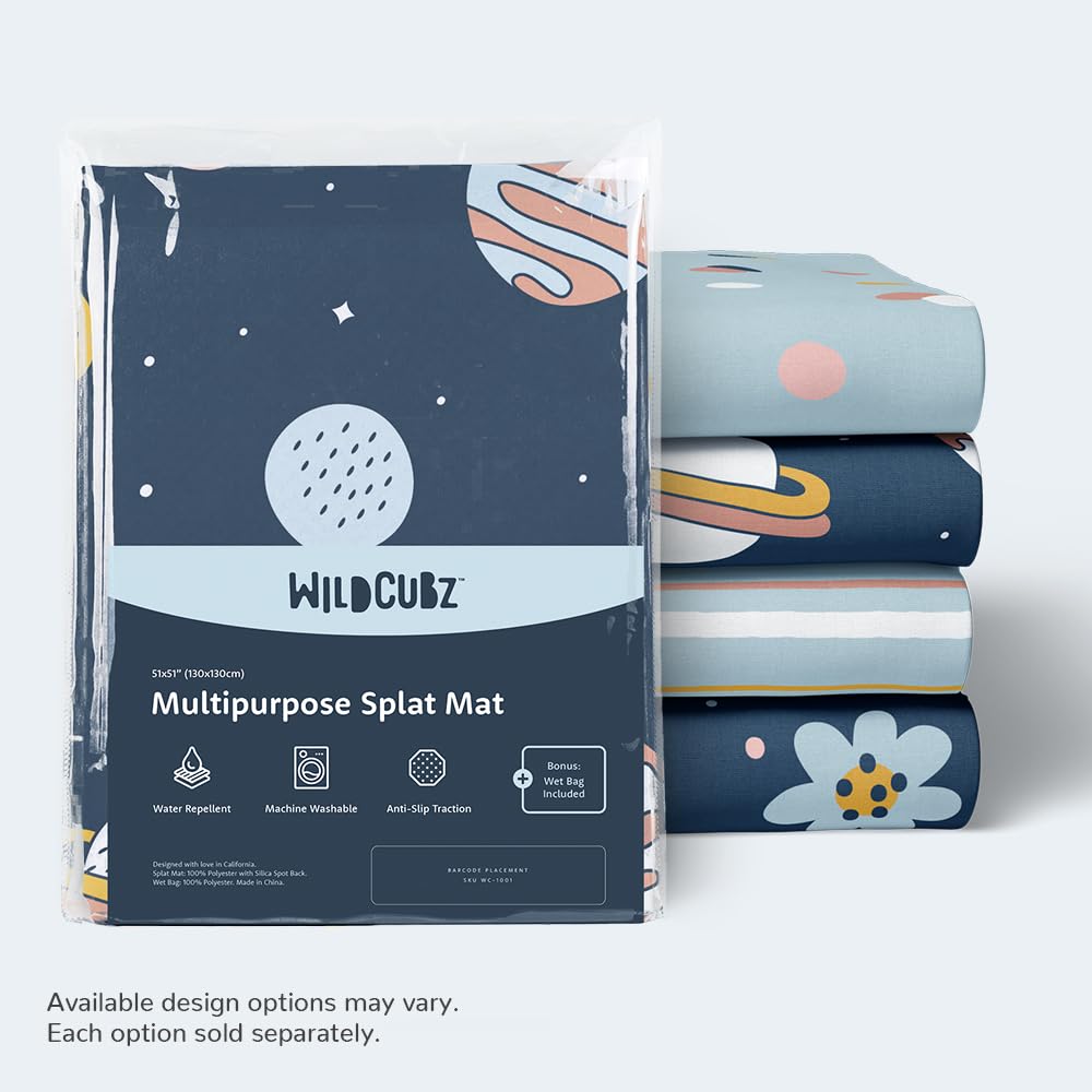 WildCubz Space Cadet compatible with Ikea highchairs for versatile setup.