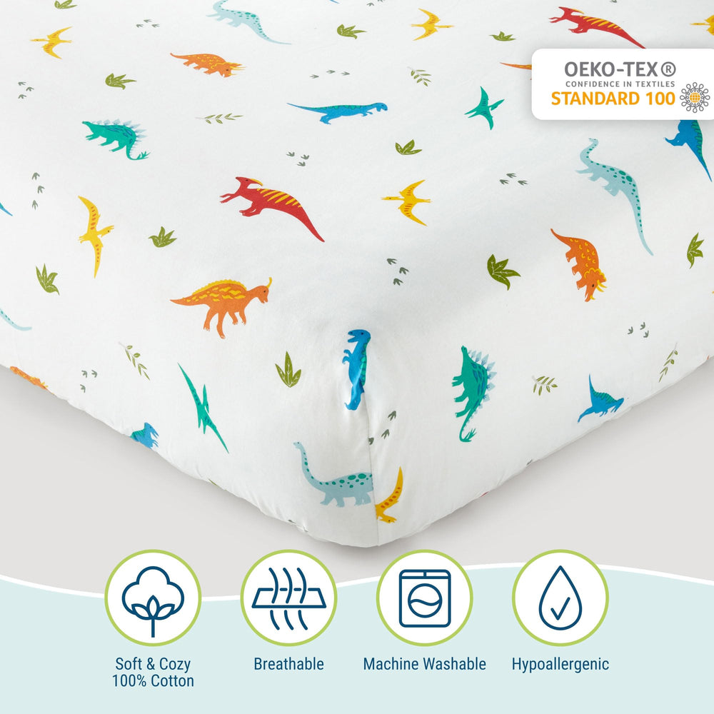 Wildkin 100 percent cotton soft fabric delivers breathable comfort for little sleepers