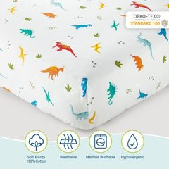 Wildkin 100 percent cotton soft fabric delivers breathable comfort for little sleepers