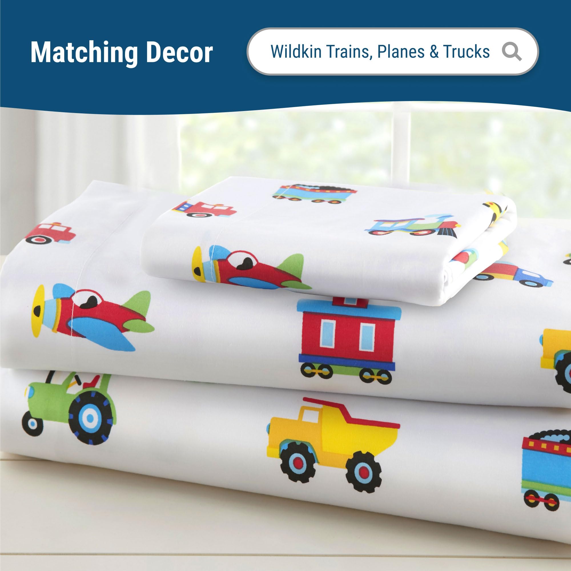 Wildkin breathable fabric helps regulate temperature for comfy naps