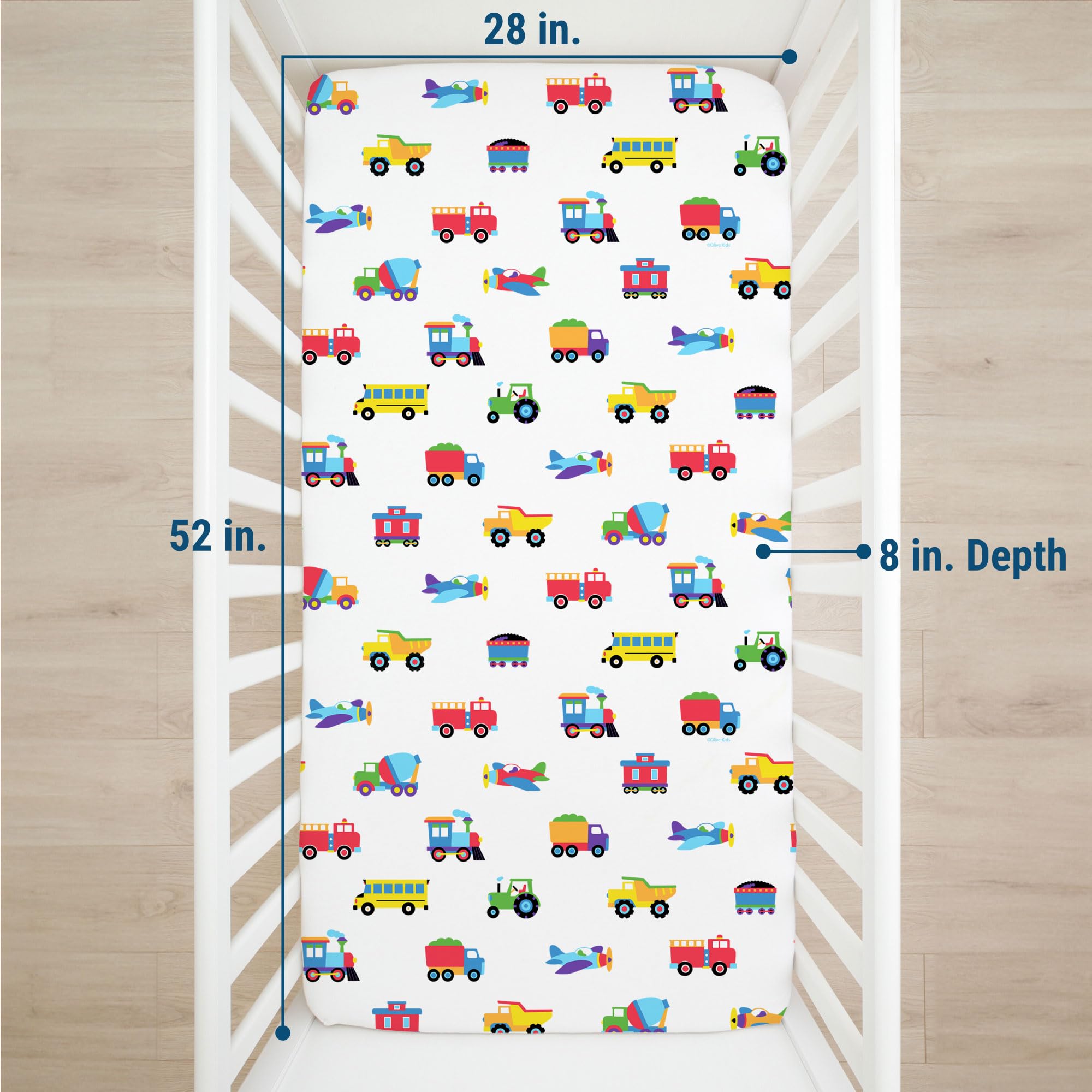 Wildkin crib sheet machine washable for easy cleaning