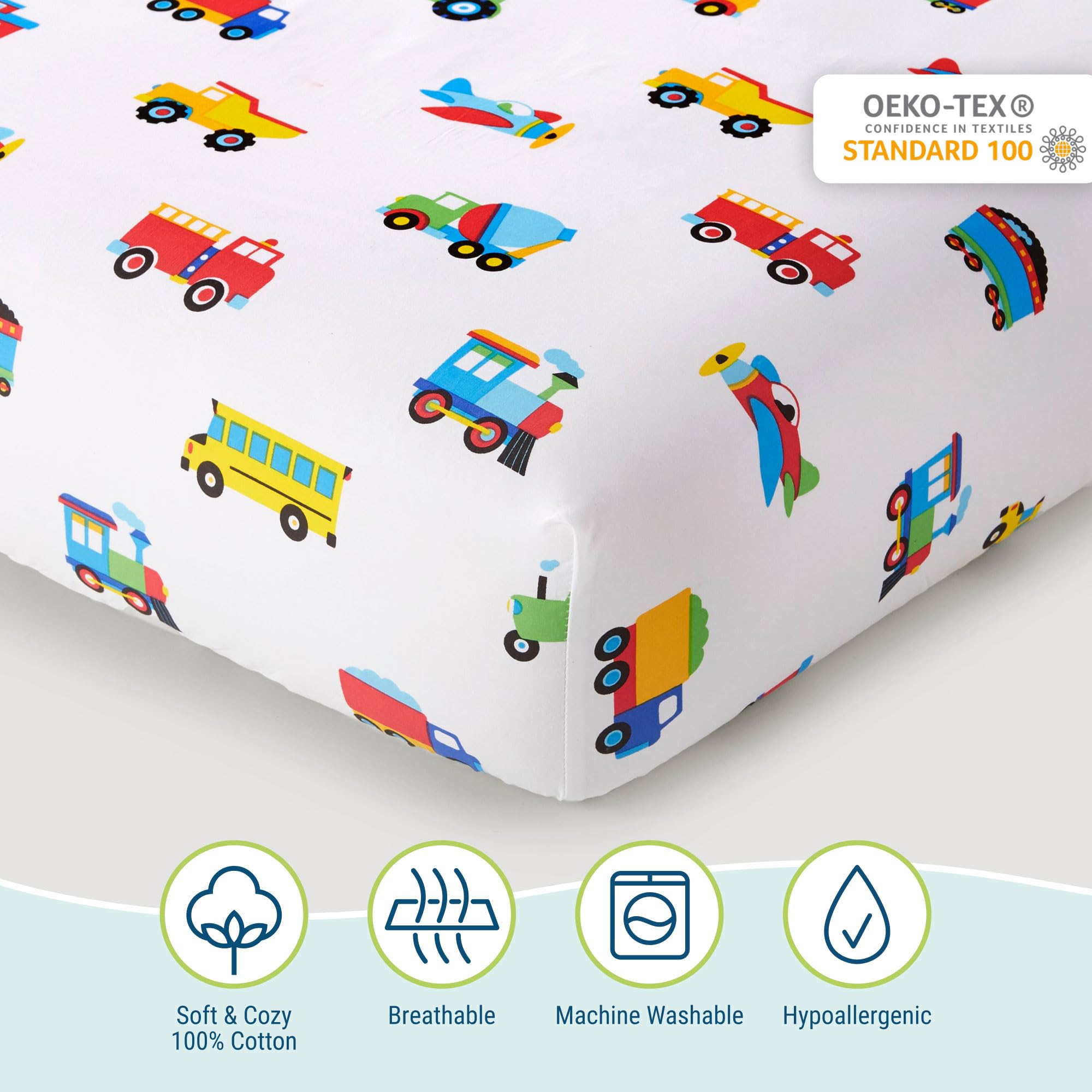 Wildkin crib sheet with OEKO-TEX certification for safe sleep