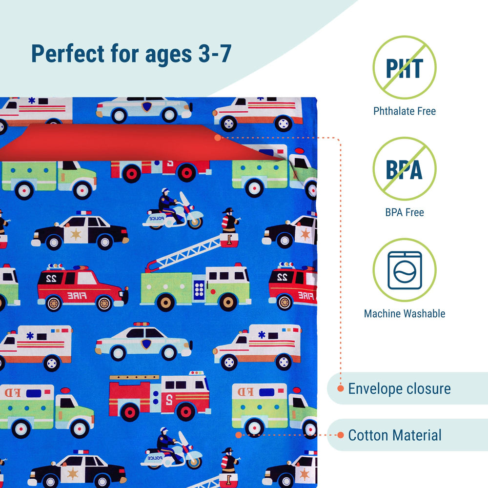Wildkin Heroes nap mat cover breathable fabric closeup for comfy nap time