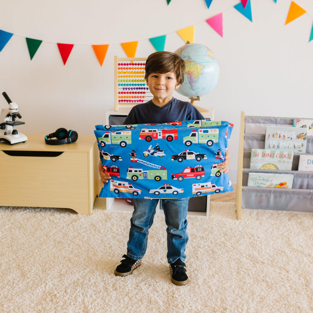 Wildkin Heroes nap mat cover daycare-ready fabric simplifies cleanup