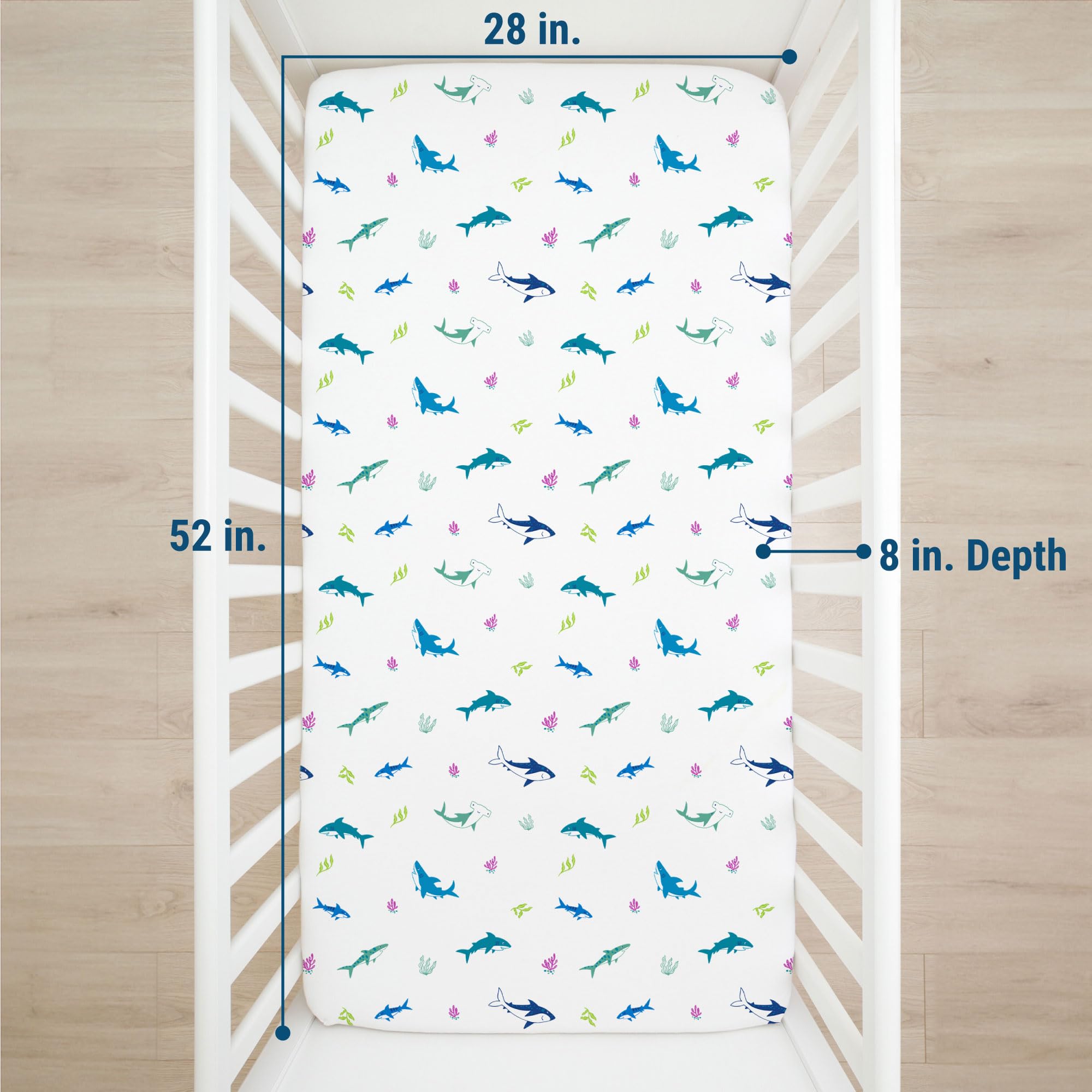 Wildkin crib sheet ready for machine washing for easy care