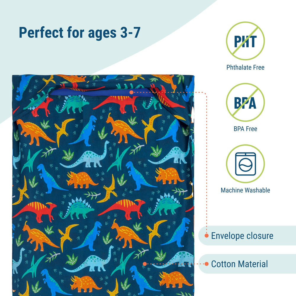 Wildkin nap mat cover fabric-blend soft finish provides breathable comfort