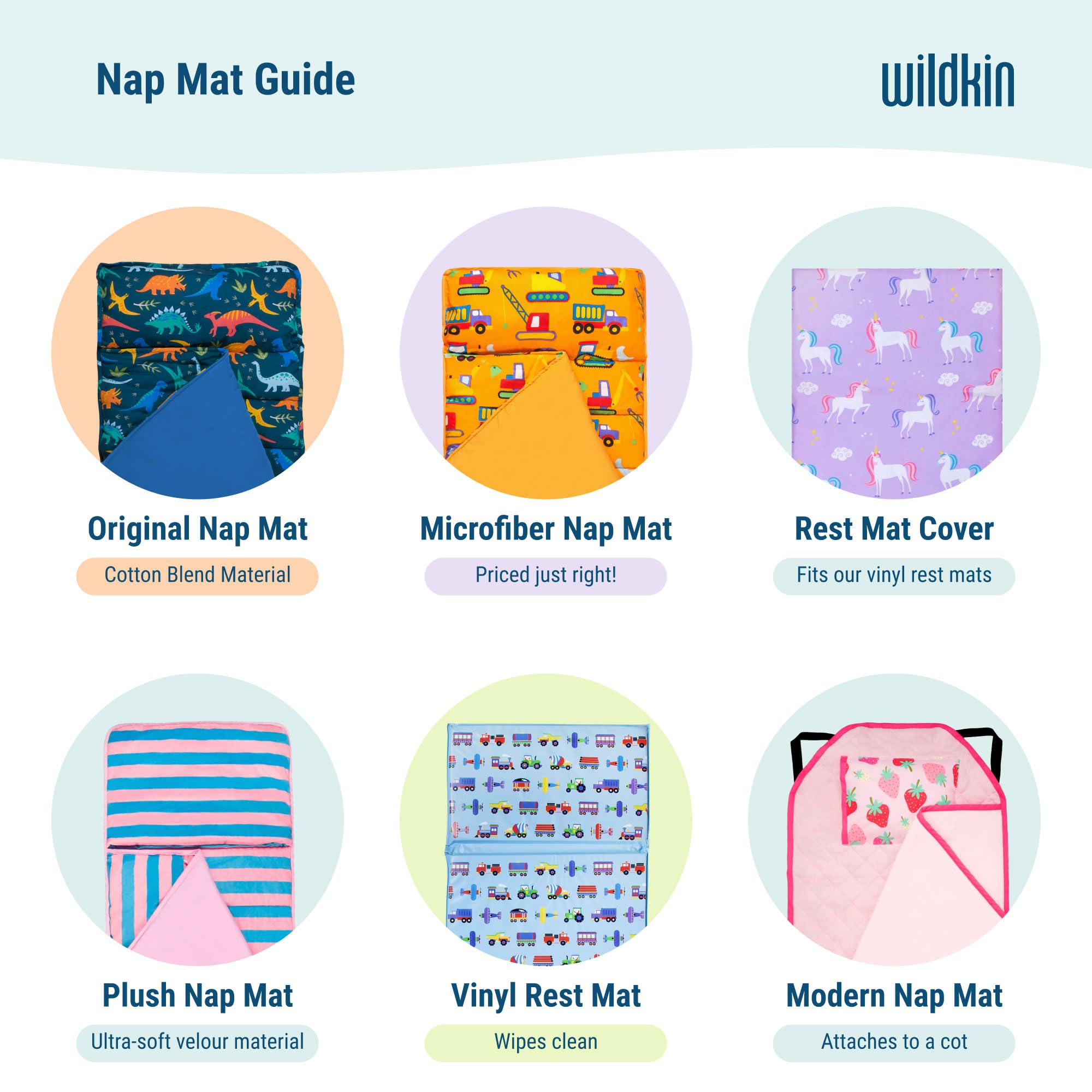 Wildkin nap mat cover pattern stays vibrant after washing