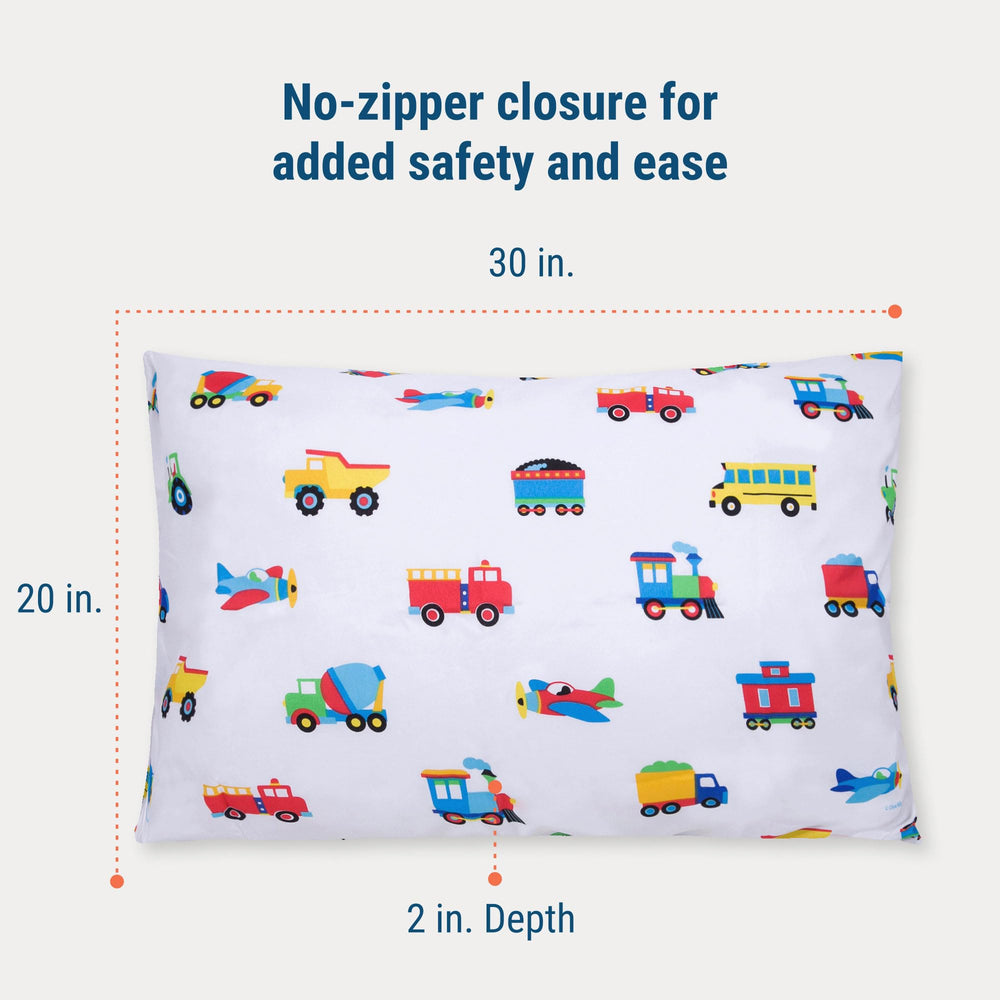 Wildkin standard 20x30 pillowcase fits standard pillows securely.