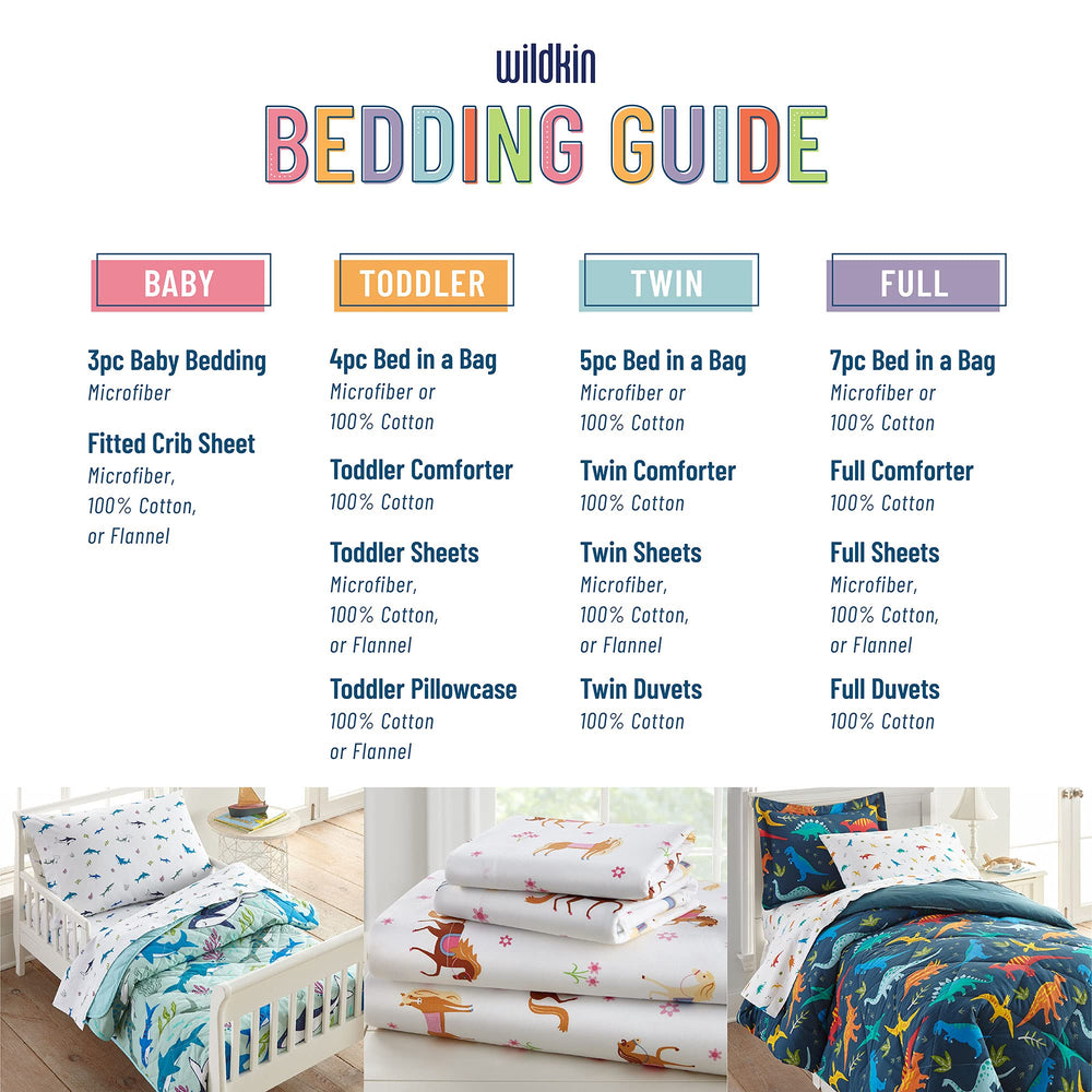 Wildkin toddler pillowcase fit for 19x13.5 inch pillows.