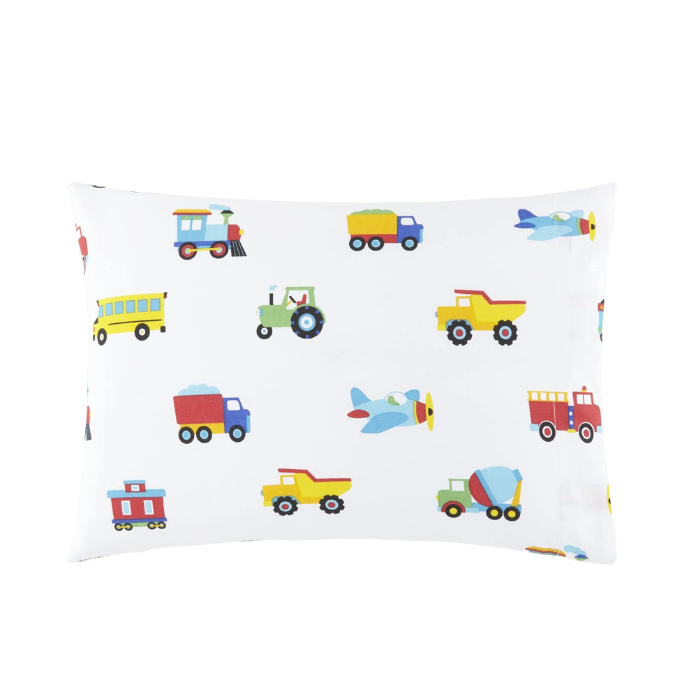 Wildkin toddler pillowcase in Olive Kids pattern, cozy toddler-safe design for restful naps.