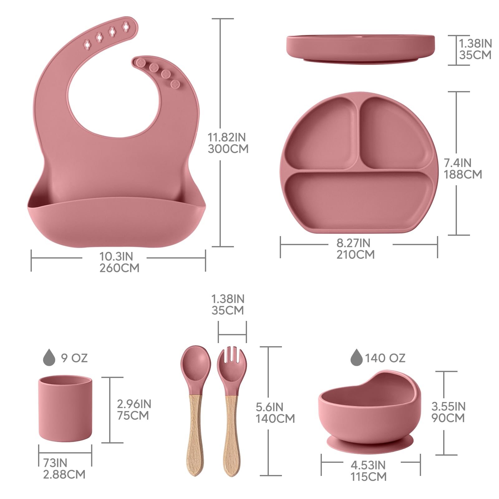 WiLLBEttER baby feeding set packaging image ideal as a gift.