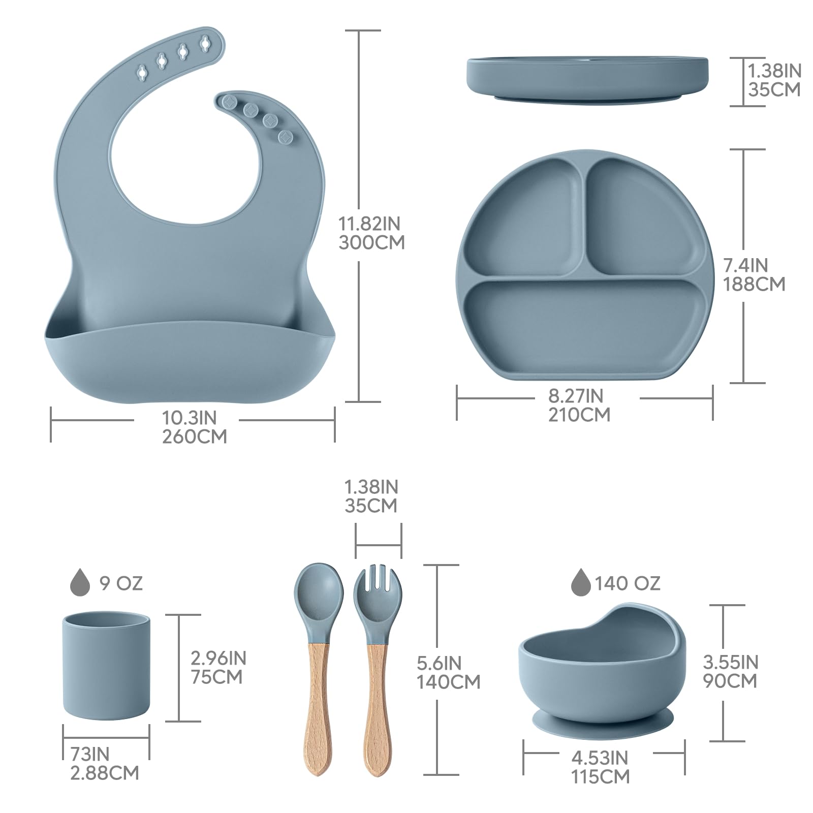 WiLLBEttER dishwasher-safe feeding set simplifies cleanup after meals