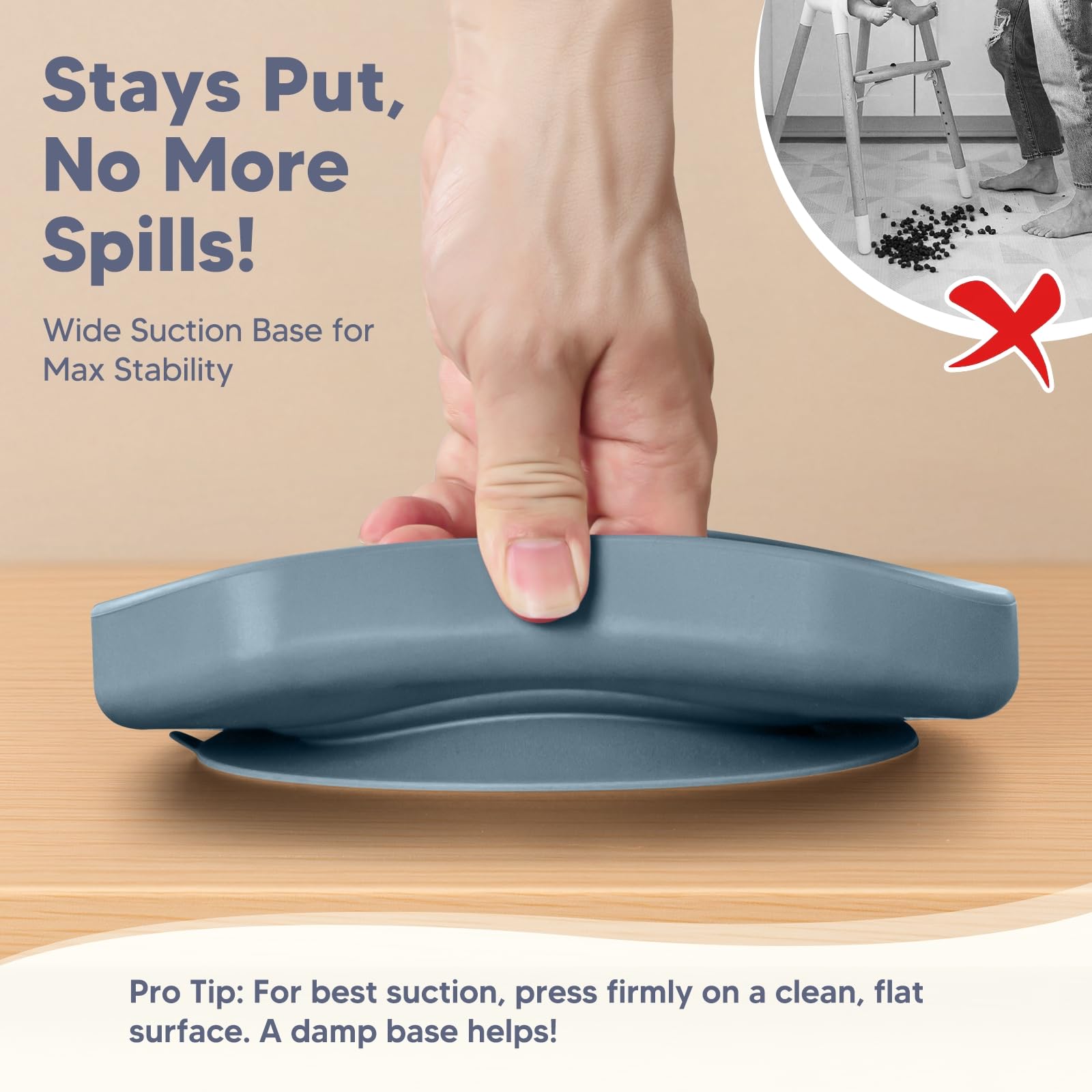 WiLLBEttER divided suction bowl aids portion control and easy food separation