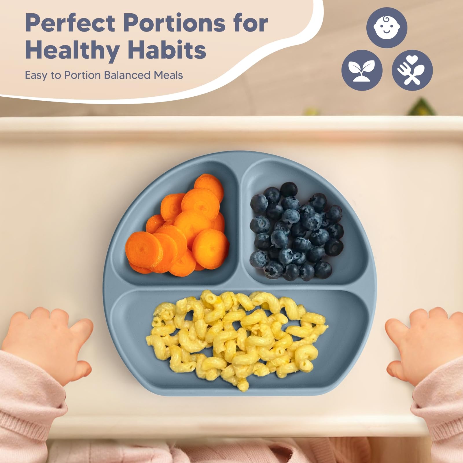 WiLLBEttER silicone spoon with wooden handle gentle for teething