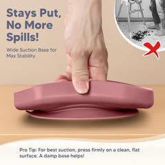 WiLLBEttER suction bowl sticks firmly to surfaces for easy self-feeding.
