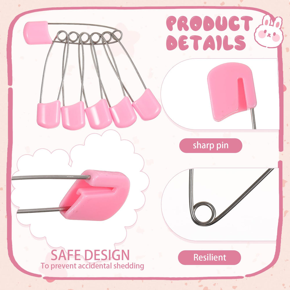 WILLBOND diaper pins 2-2-inch size designed for reliable diaper holding.