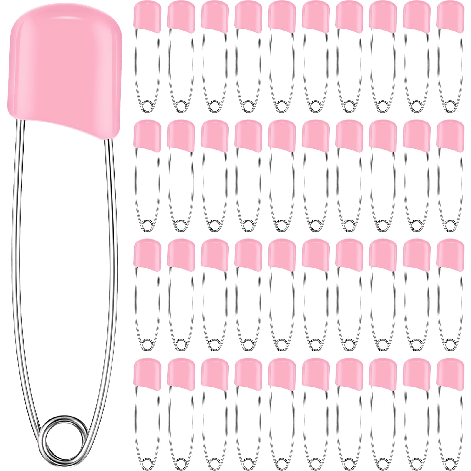 WILLBOND diaper pins pink packaging with velvet bag for easy storage and on-the-go use.