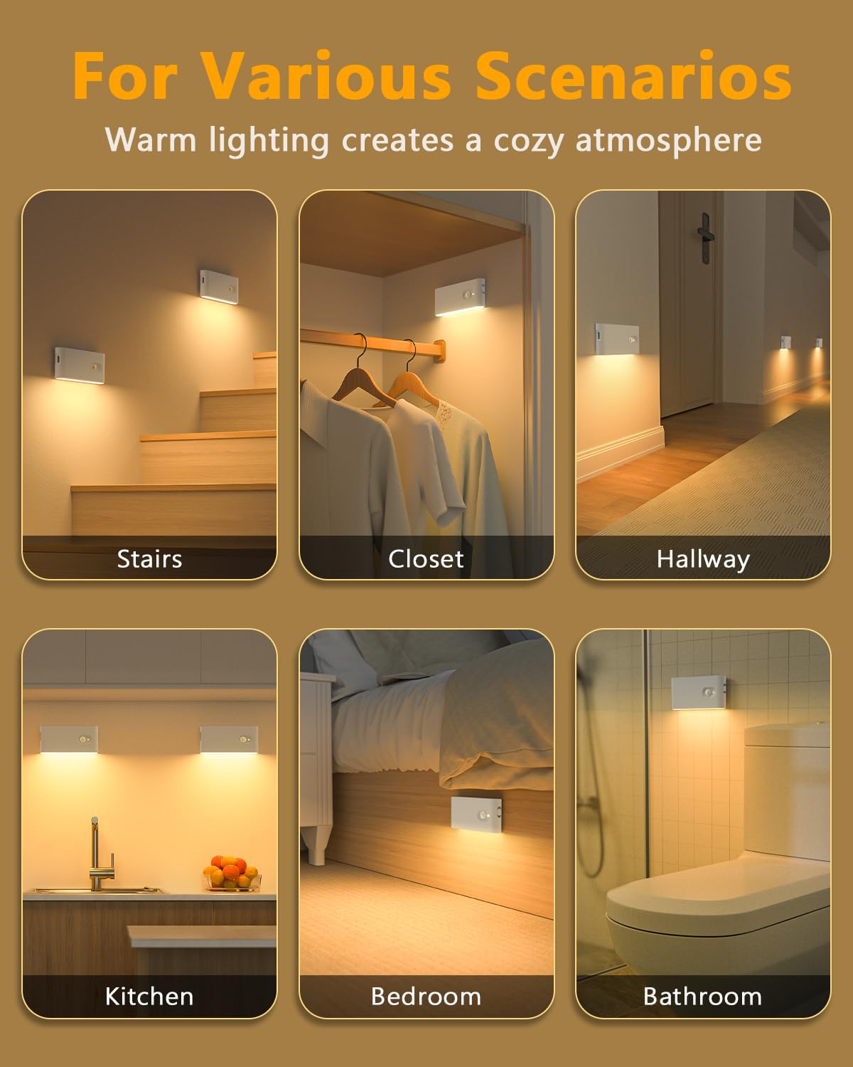 WILLED stair lights indoor magnetic attachment demonstrates tool-free mounting.