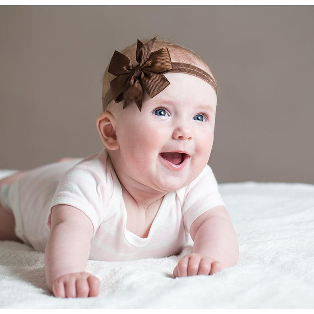 WillingTee baby-girls wearing headbands for everyday play and special occasions.