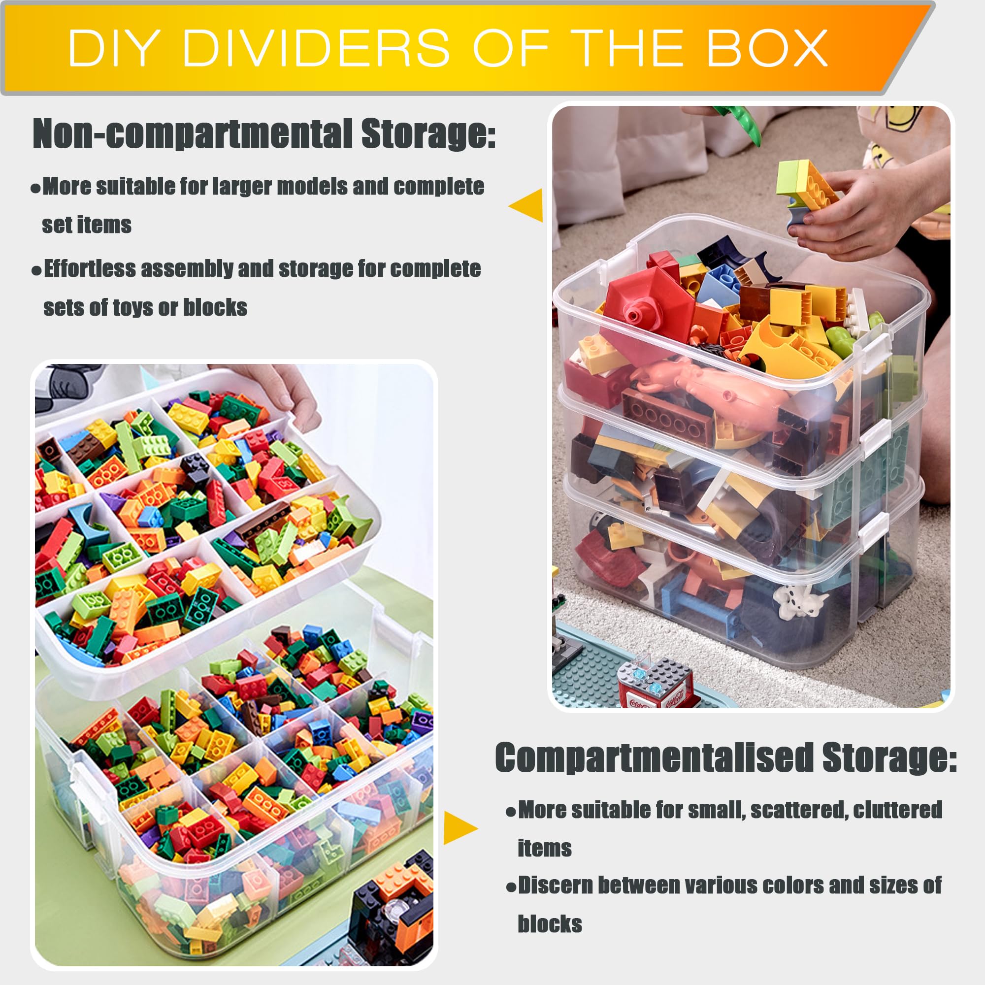 WillingHeart removable dividers customize compartments for growing collections.