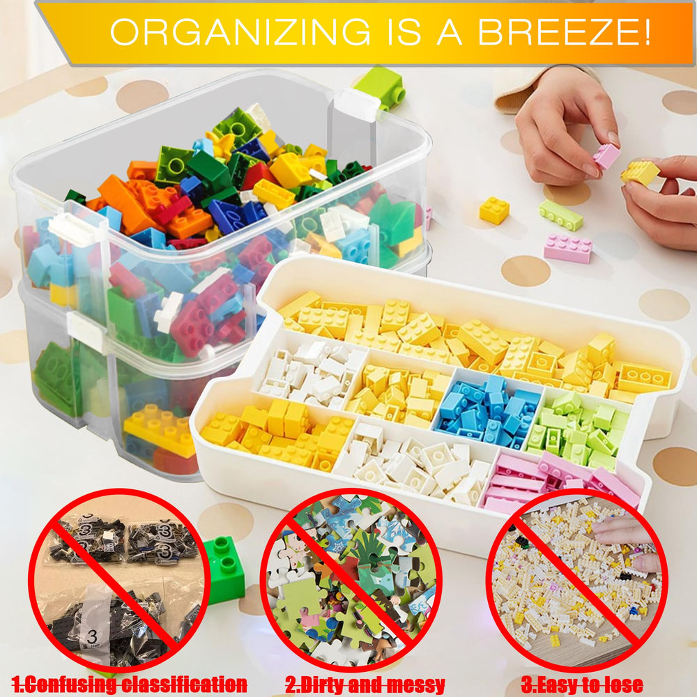 WillingHeart stackable toy storage bin designed to organize Lego bricks efficiently