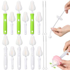 Willinglong bottle sponge brush heads collection for quick bottle scrubbing and replacements.