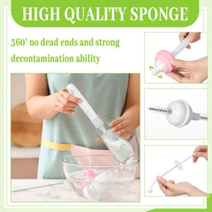Willinglong long straw brushes gently clean hard-to-reach straw channels.