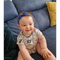 WillingTee 40-color collection headbands arranged for easy styling.