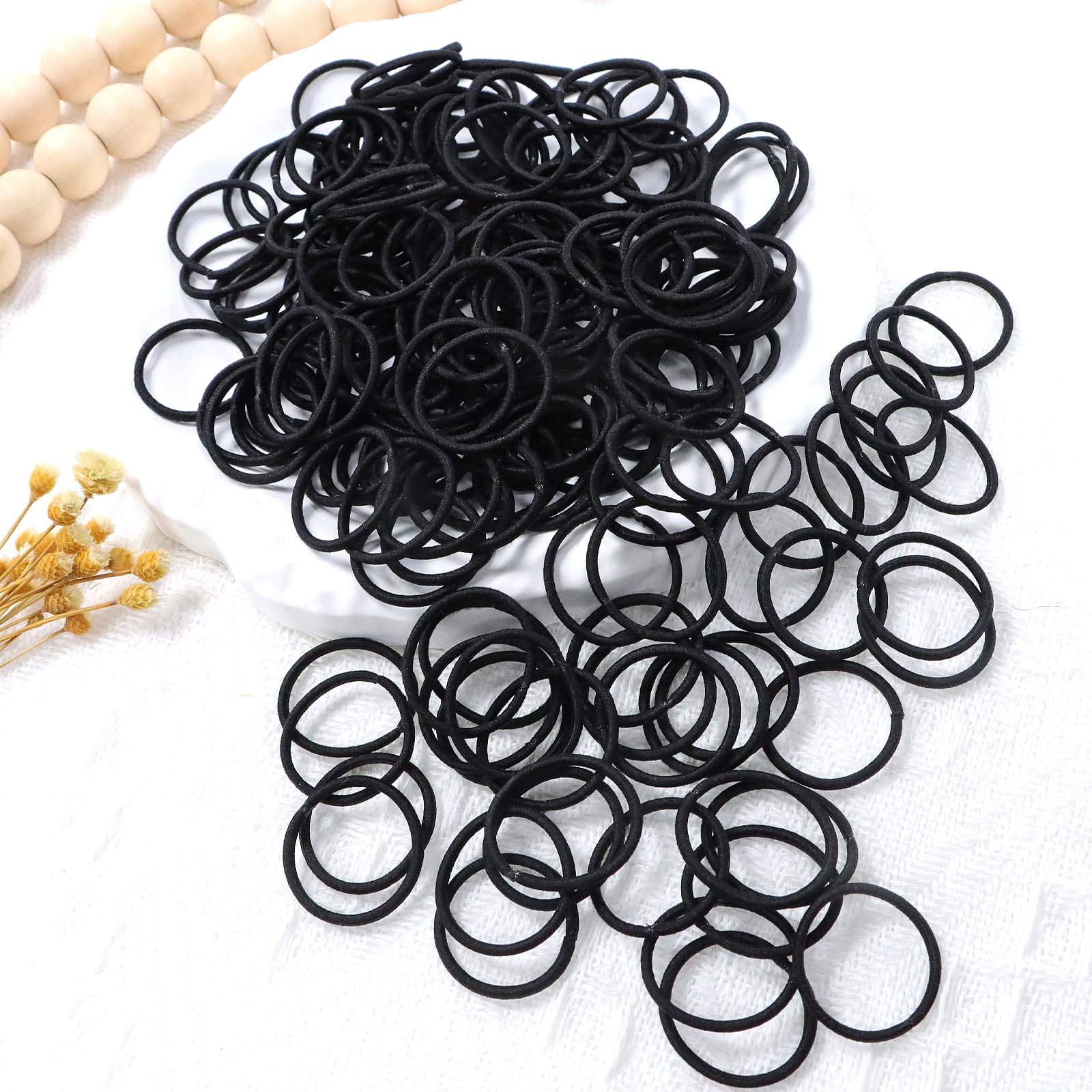 WillingTee baby hair ties in-use during play stay snug
